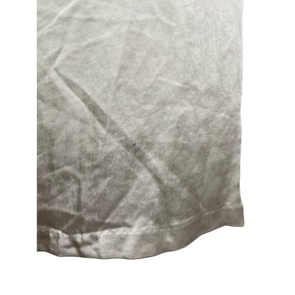 Lovers & Friends Moira Feather Trim Jumpsuit Strapless Wide Leg Satin White Sz M - Picture 5 of 12